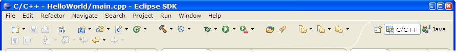 C/C++ Toolbar