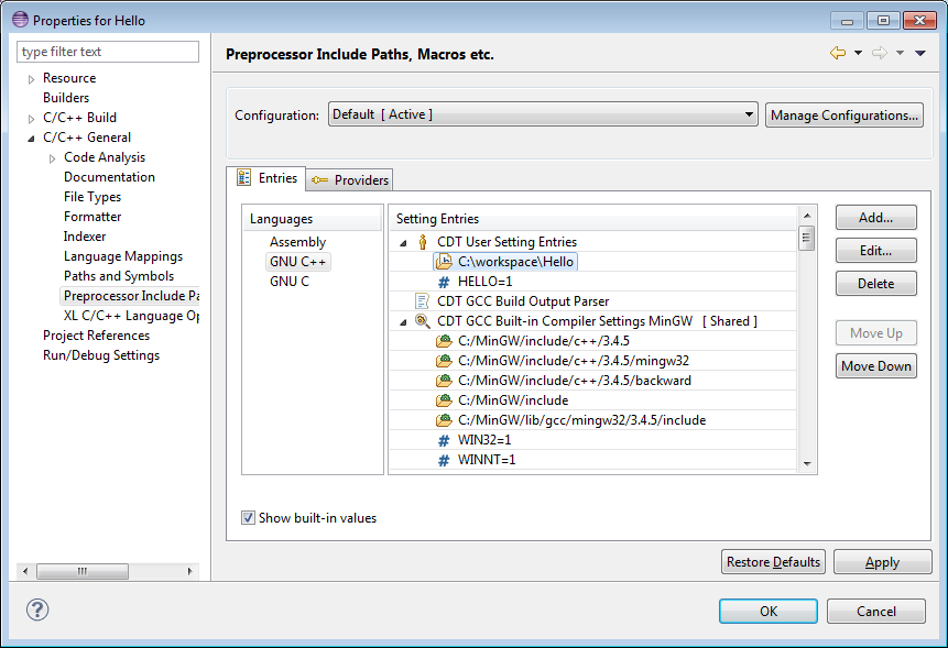 Scanner Discovery Properties Entry Panel