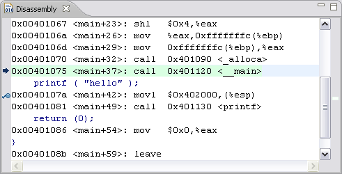 Disassembly View icon