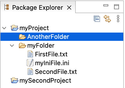 Project Explorer View