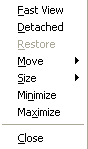 View's context menu