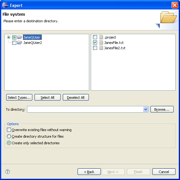 Export file system